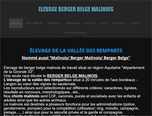 Tablet Screenshot of elevage-valleedesremparts.com